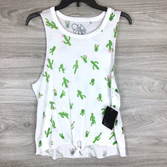 Chaser Cactus Print Tank Top - Picture 2 of 6